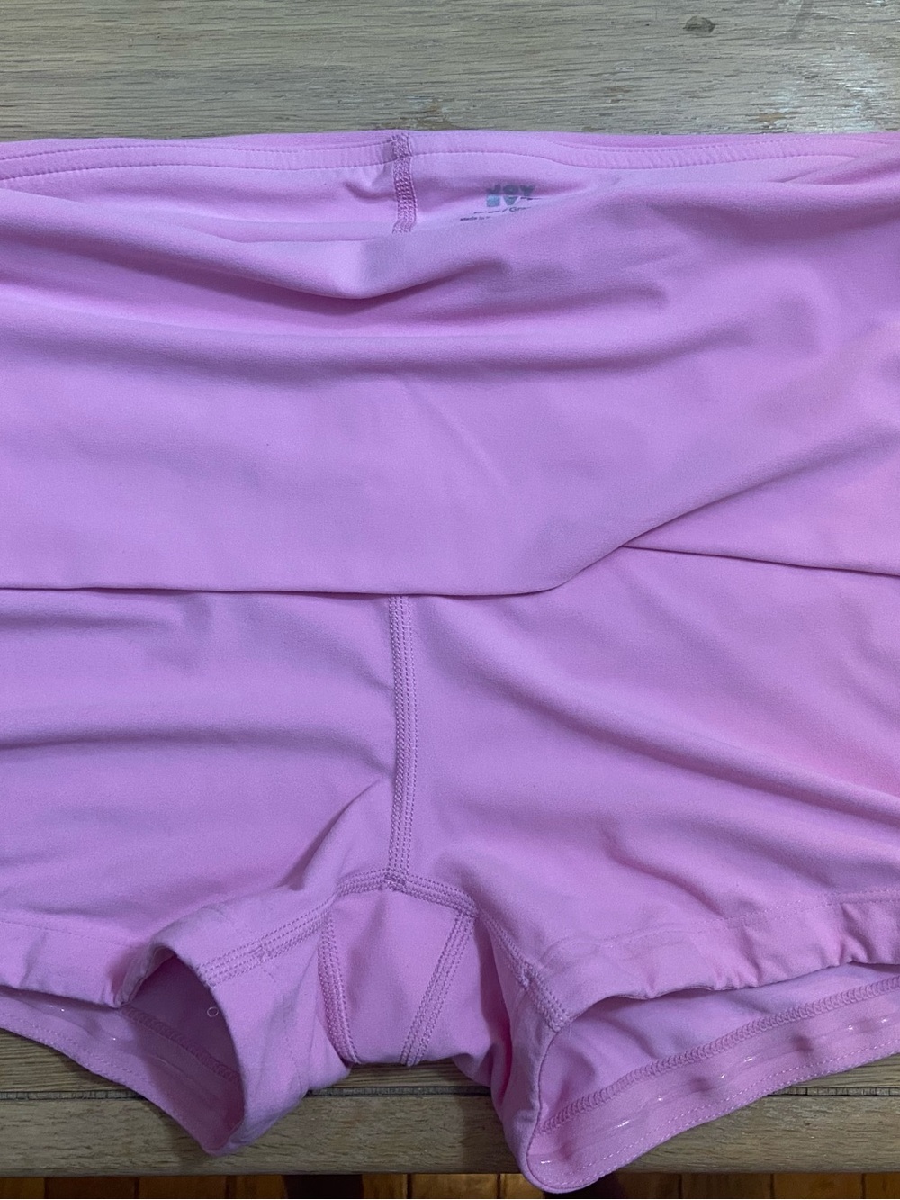 Women’s Pink Fold-Over Waist Shorts